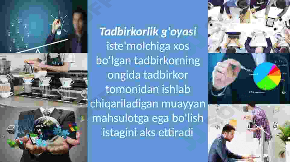 Kichik biznes va tadbirkorlik faoliyati yo‘nalishlari 5