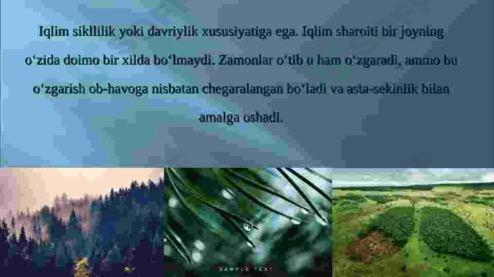 Iqlim va ob havo tushunchalari 5