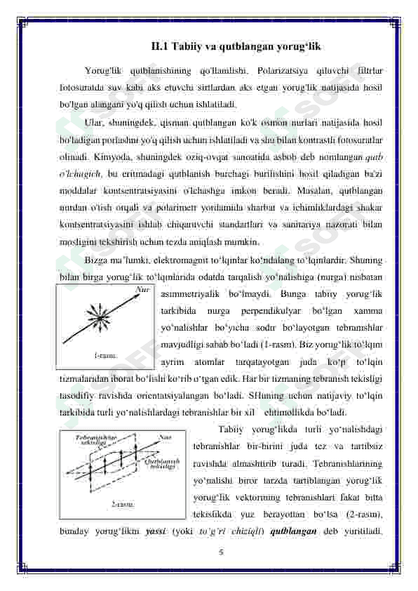 Tabiiy yorug'likni qutblovchi qurilmalar va ularning xossalari 5
