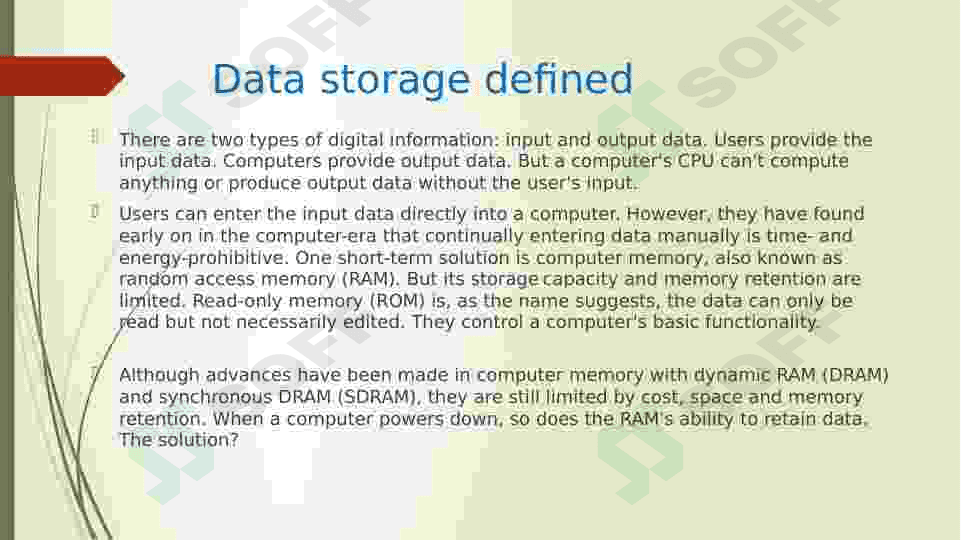 Data storage and backup 5