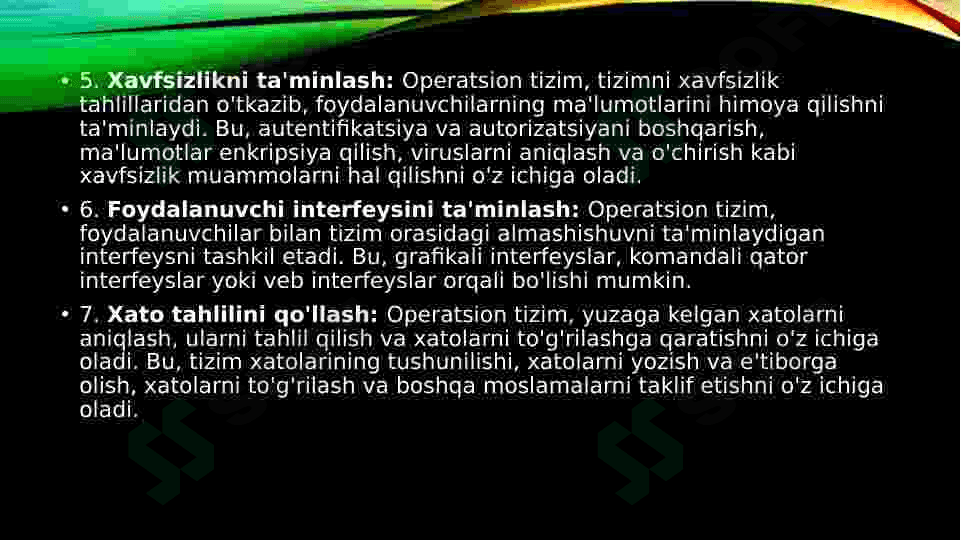 Operatsion tizimlari 5