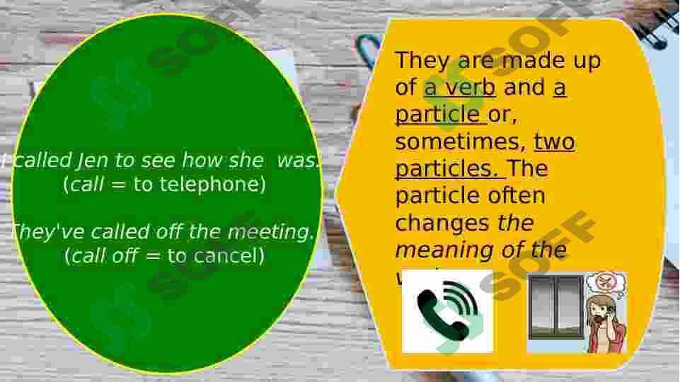 Phrasal verbs and patterns with prepositions 5