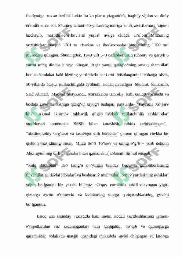 Sovet hokimiyatining qatag’onlik siyosatini ilm-fanga ko’rsatgan ta’siri 5