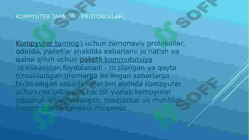 Tarmoq xavfsizligida dasturiy ta’minotdan foydalanish. 5