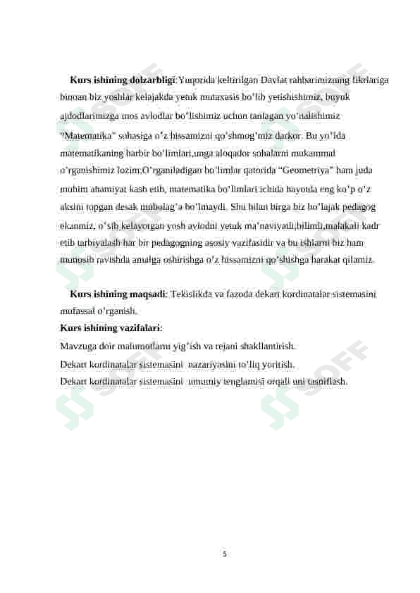 To‘g‘ri chiziqda, tekkislikda va fazoda koordinatalar sistemasi 5
