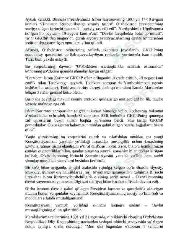 Yangi taxrirdagi O`zbekiston Respublikasi konstitusiyasi 5