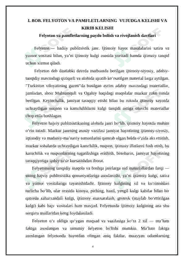 Felyeton va pamfletning media olamidagi o'rni boʻyicha tahlil 5
