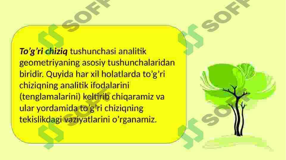 Fazoda tekislik va toʻgʻri chiziq orasidagi burchak 5