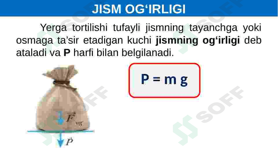 Jismning og'irligi 5