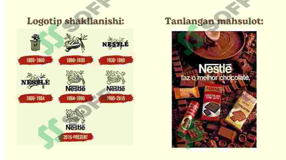 Loyiha "Nestle" kompaniyasi haqida 5
