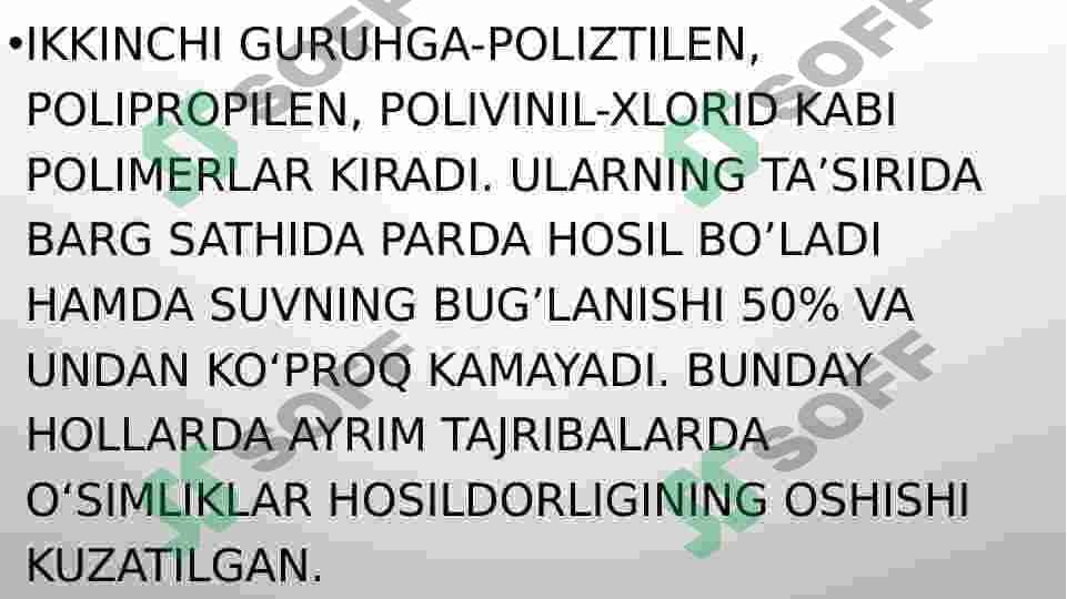 Antitranspiratlar va ularning ta'sir etish mexanizmlari 5