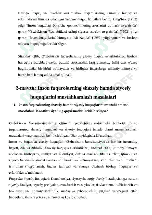 Konstitusiyadan topshiriqlar 5