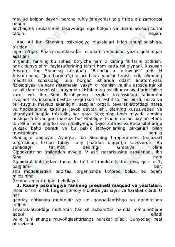KASBIY PSIXOLOGIYA FANIGA KIRISH. FANNING PRЕDMЕTI, MAQSADI, VAZIFALARI 5