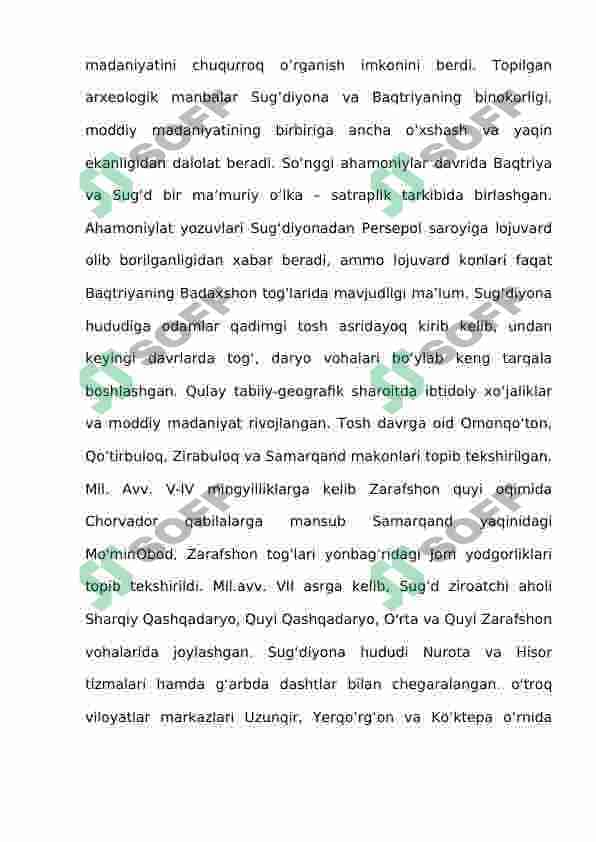 Sug’d va Toxariston mahalliy voha davlatlarining tashkil topishi 5