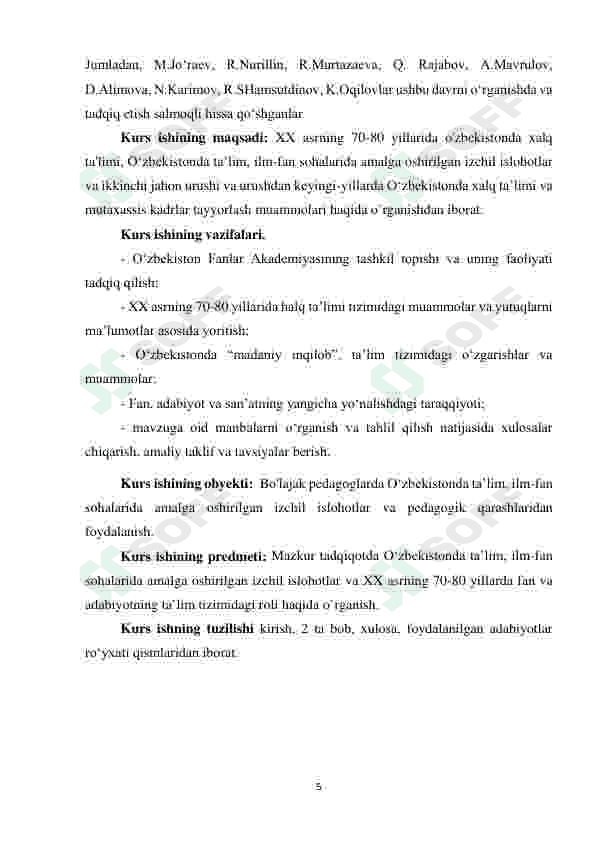 XX ASRNING 70-80 YILLARIDA O'ZBEKISTONDA XALQ TA'LIMI 5
