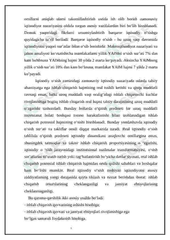 Iqtisodiy o'sishning neokeynscha modellari 5