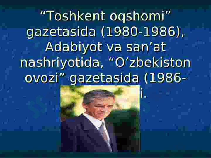 Muhammad Yusuf hayoti va ijodi 5