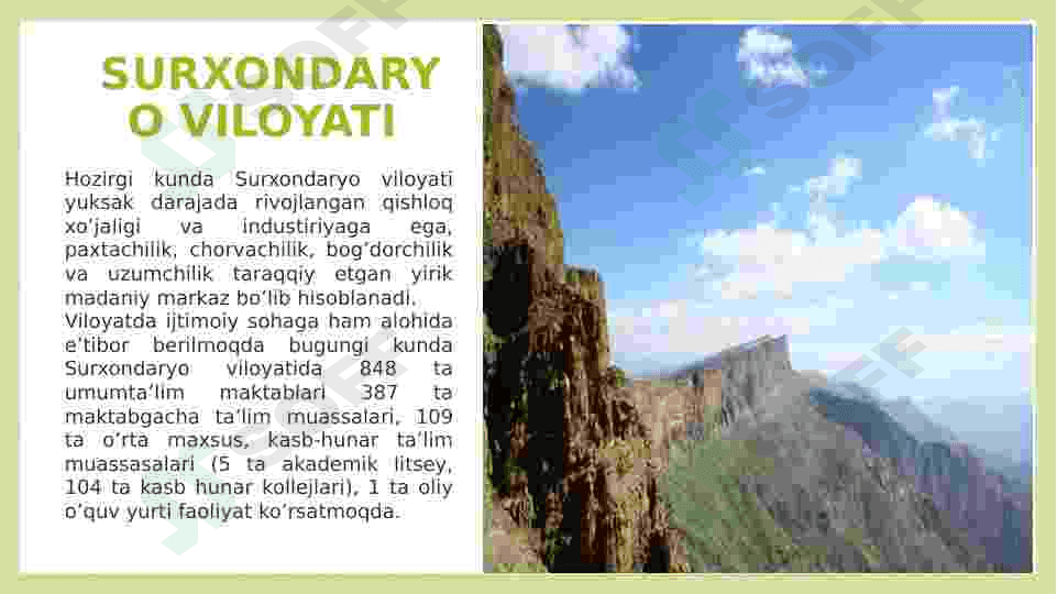 SURXONDARYO  VILOYATI 6