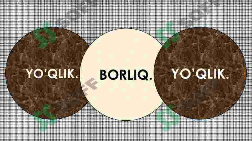 BORLIQ VA YO'QLIK DIALEKTIKASI 6
