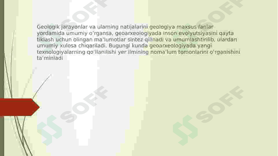 Geoarxeologiya va landshaft arxeologiyasi 6