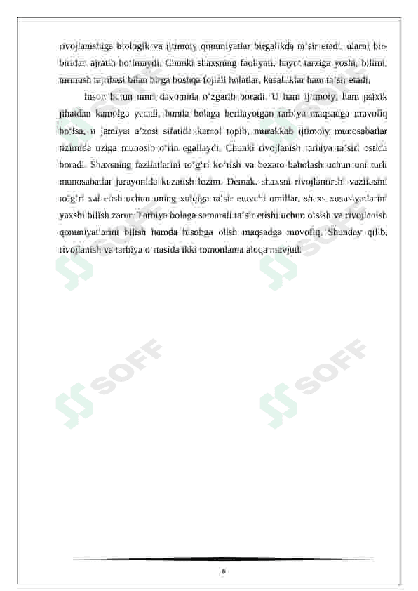 Maktabgacha yoshdagi bolalarning rivojlanishi va ta'lim tarbiyasining o'ziga xosligi 6