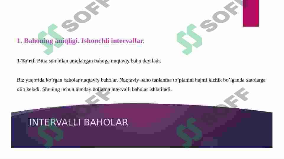 INTERVALLI BAHOLAR 6