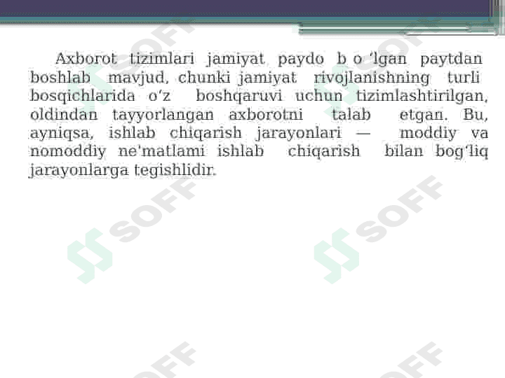 Qurilishda axborot tizimlari 6