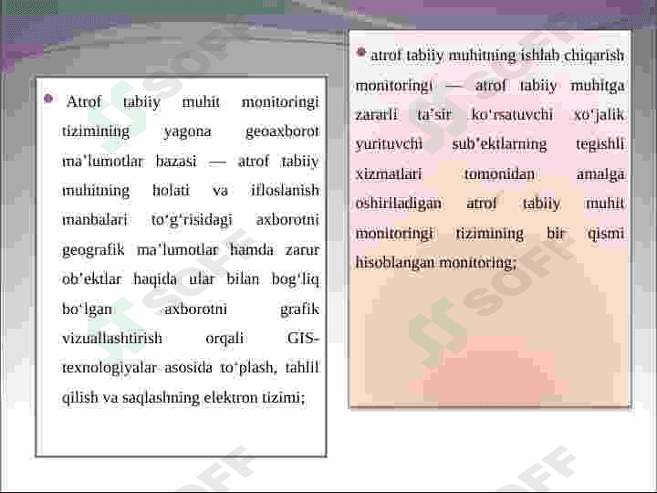 Atrof-muhitning asosiytarkibiy qismlari 6