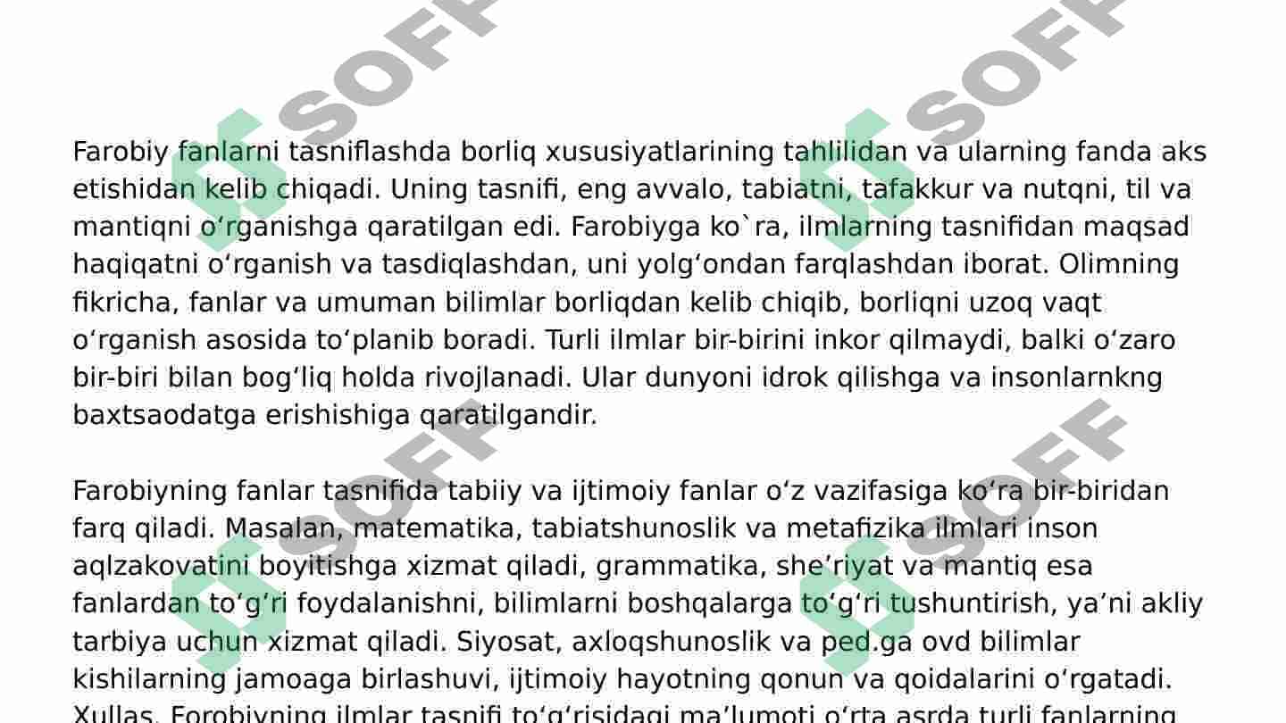 Abu Nasr Farobiyning ijtimoiy-falsafiy qarashlari 6