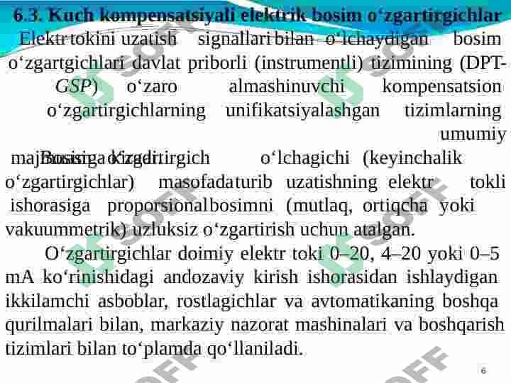 Zamonaviy bosim oʻlchash asboblari 6
