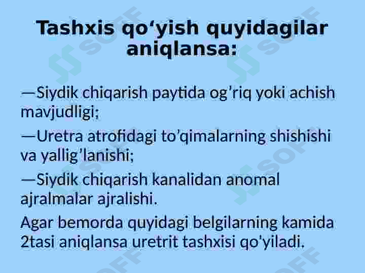 Siydik chiqarish yoʻllari kasalliklari 6