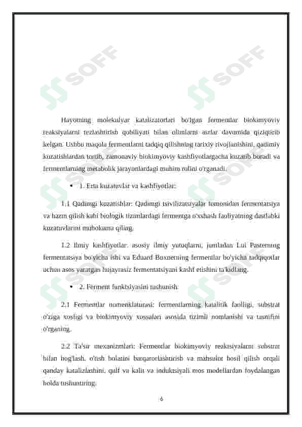 Fermentlar faolligini oshqozon kislotaliligini gipoatsid va giperatsid xolatlarda o’zgarishi va tiklash choralari 6