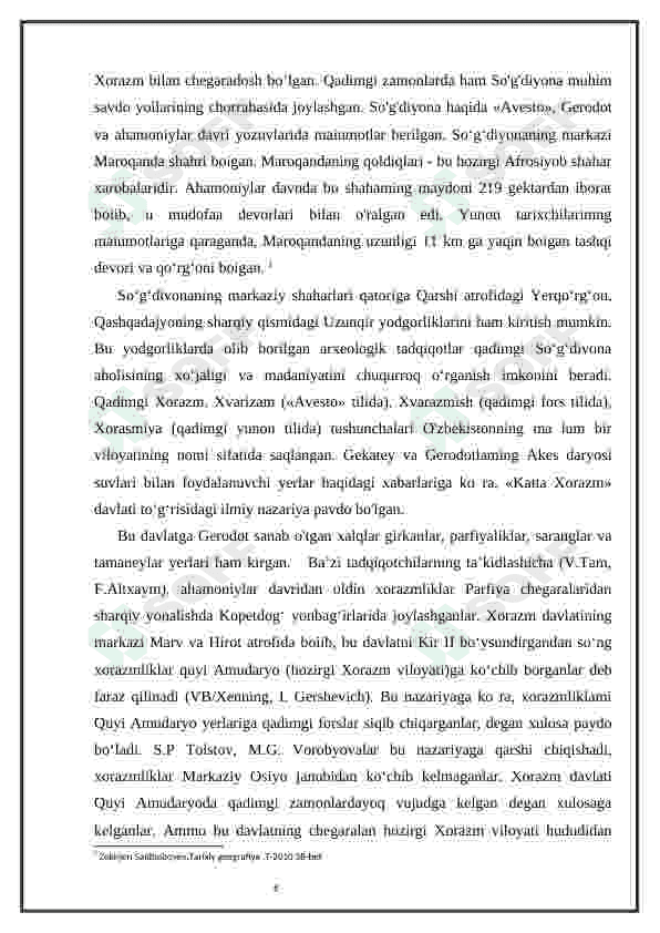Ilk o'rta asrlar davrida o'lkamiz tarixiy geografiyasi 6