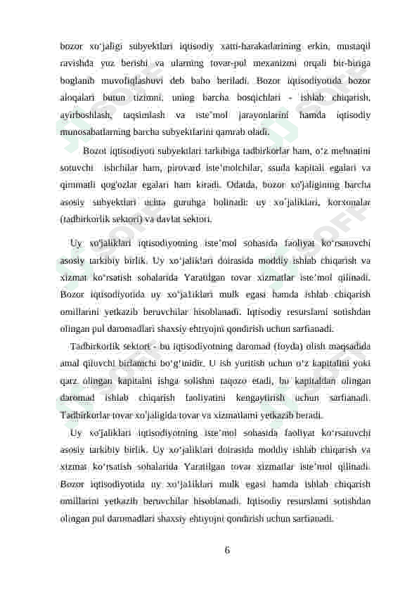 Bozor Iqtisodiyoti 6