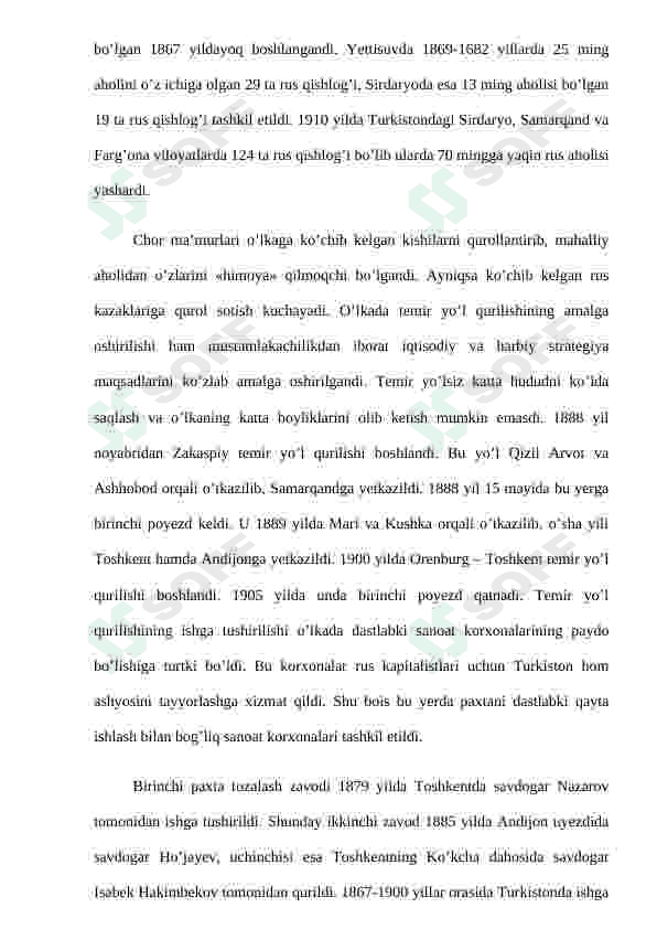 Rossiya bosqiniga qarshi Turkiston o‘lkasida olib borilgan ozodlik kurashlari 6