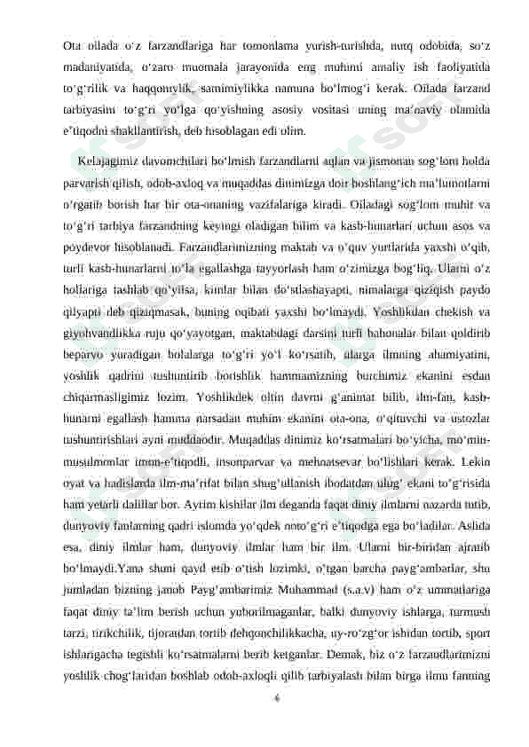 Sog'lom avlod mustahkam jamiyat asosi 6