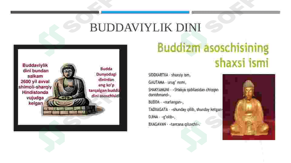 jaxon dinlari bud va xristianlik 6