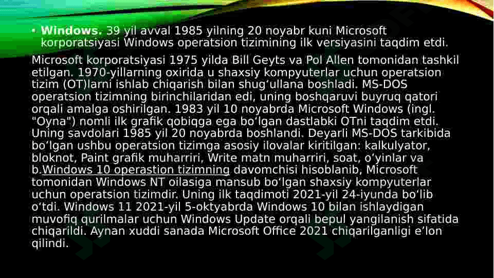 Operatsion tizimlari 6