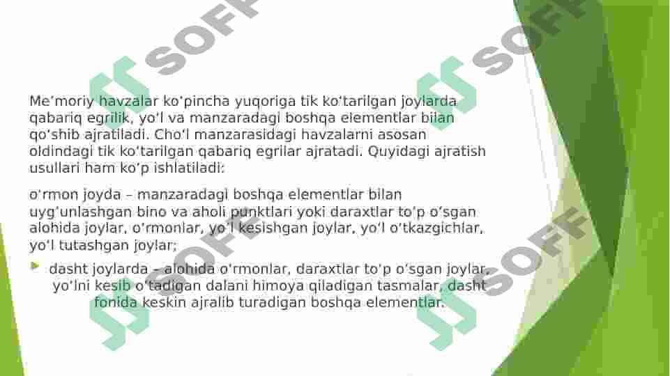 Yo’llarni ko’kalamzorlashtirish texnologiyalari va ularni tashkil qilish 6
