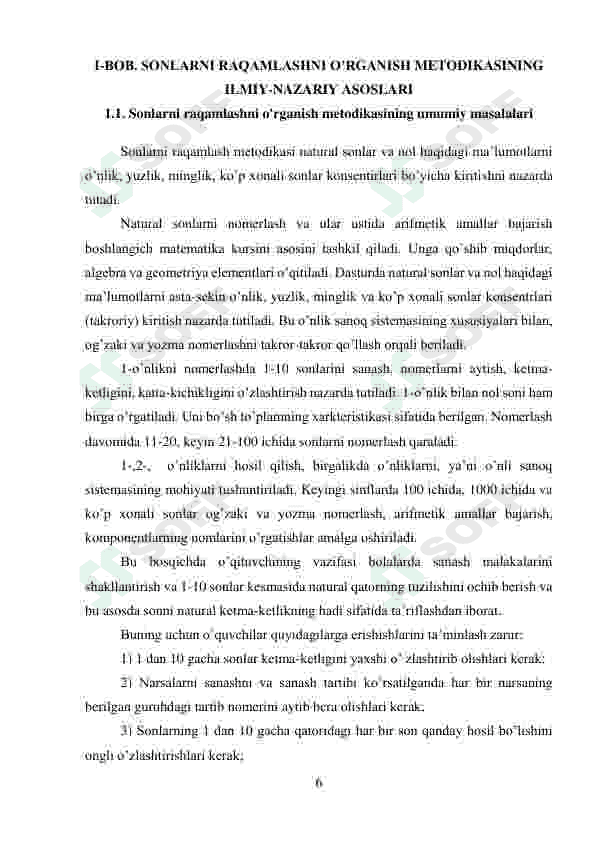100 ichida sonlarni raqamlashni o‘rganish 6