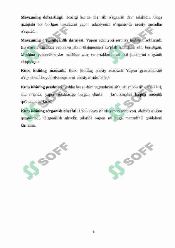 Ot so’z turkumidagi son kategoriyasi. 6