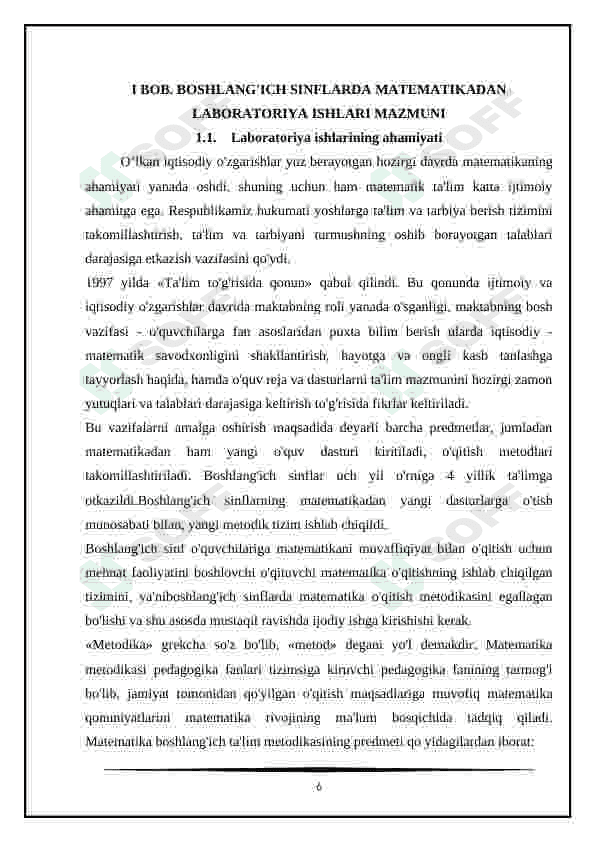 Boshlang’ich sinflarda matematika fanidan labaratoriya ishlarini tashkil etish metotlari 6