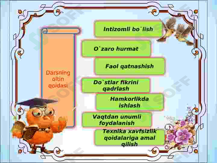 XALQ HUNARMANDCHILIGIDA QUROQCHILIK SAN`ATI VA TARIXI TAQDIMOT 6