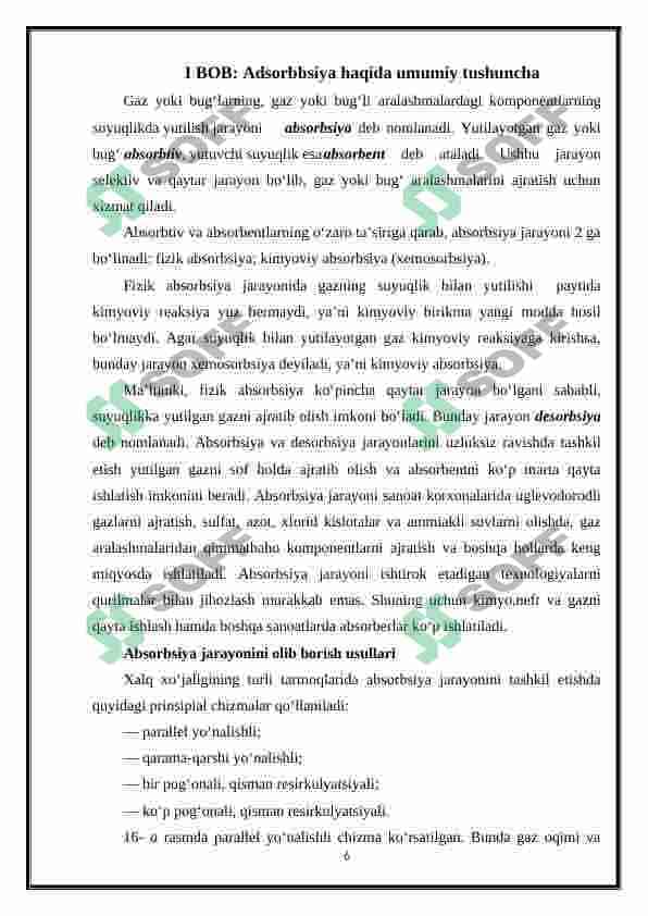 Fizik adsorbsiya va xemosorbsiyaning asosiy farqlari 6