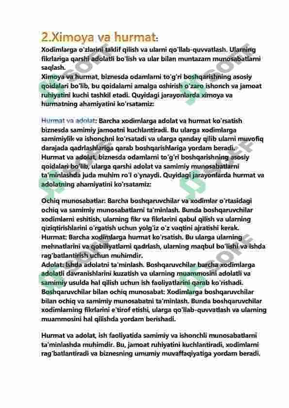 BIZNESDA ODAMLARNI TO'G'RI BOSHQARISH 6