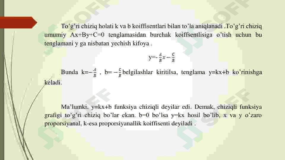 Tekislikda toʻgʻri chiziq tenglamalari 6