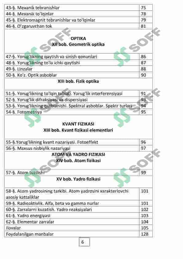 Fizika formulalar 6
