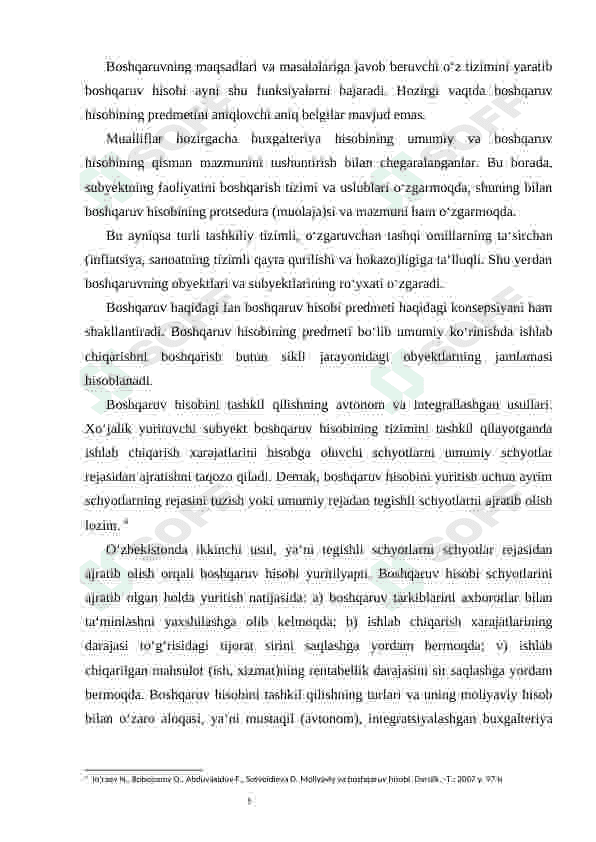 O'zbekiston respublikasida boshqaruv hisobini tashkil etishni rivojlantirish yo'nalishlari. 6