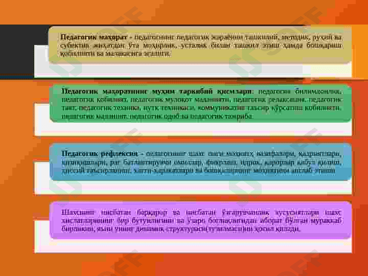 Shaxsning kasbiy shakllanishida pedagog mahoratining  o‘rni 6