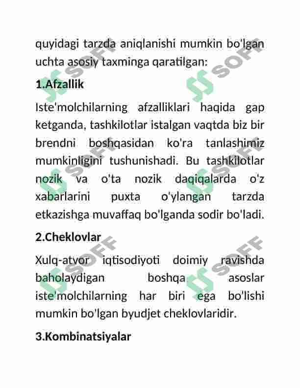 Xulq- atvor iqtisodiyoti va inson farovonligi. 6